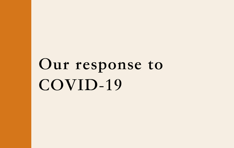 Our response to COVID-19